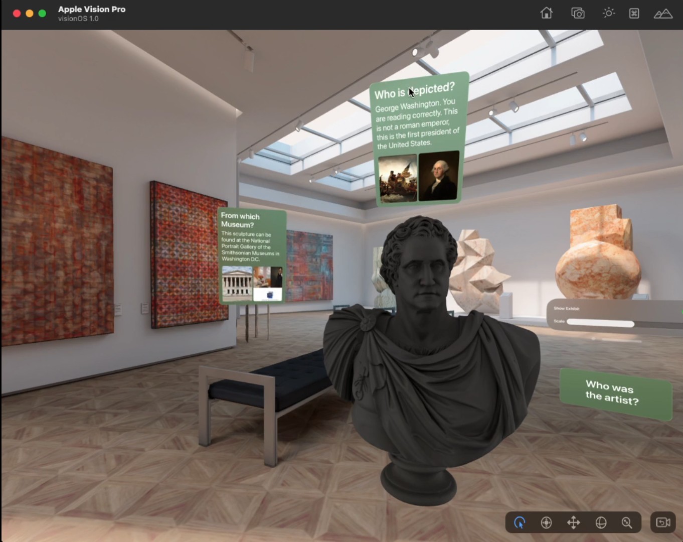 Apple Vision Pro Museum Explorer